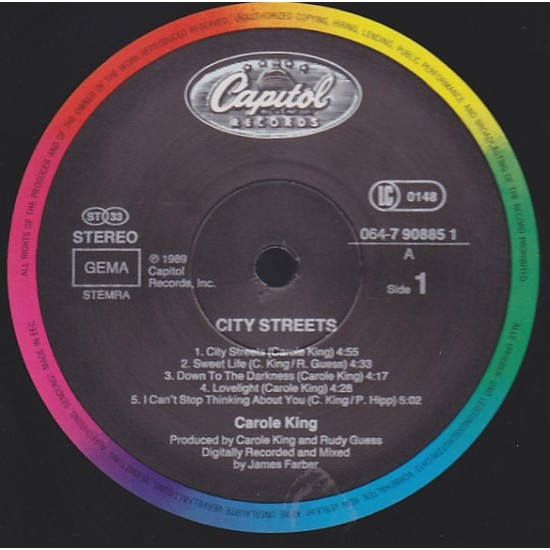 Carole King - City Streets