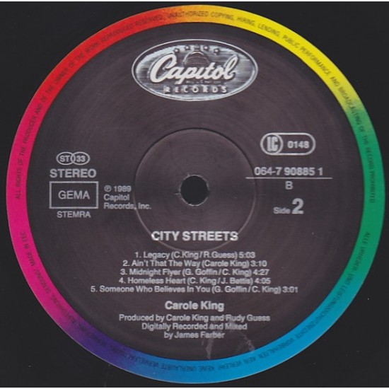 Carole King - City Streets