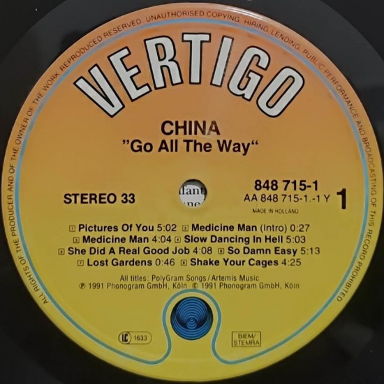 China - Go All The Way