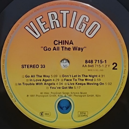 China - Go All The Way