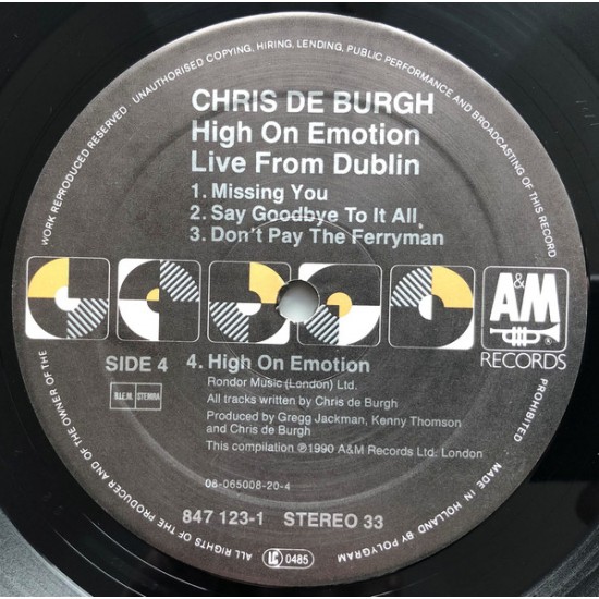 Chris De Burgh - High Emotion Live From Dublin