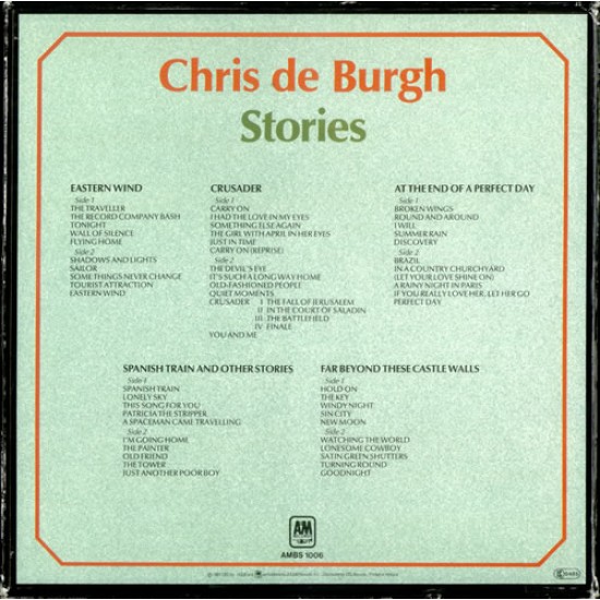 Chris De Burgh - Stories Box Set