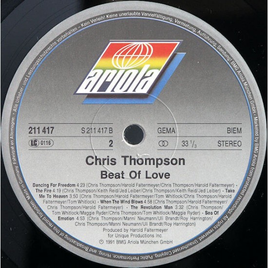 Chris Thompson - Beat Of Love