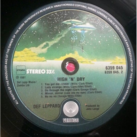 Def Leppard - High N Dry