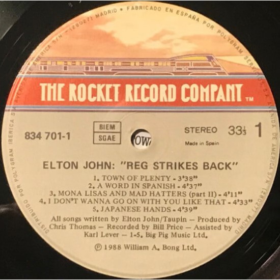 Elton John - Reg Strikes Back