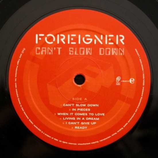 Foreigner - Cant Slow Down