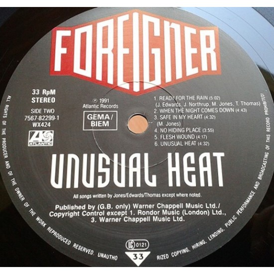Foreigner - Unusual Heat