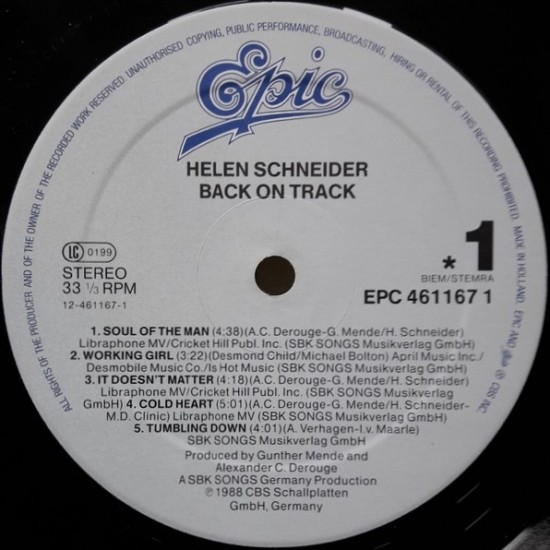 Helen Schneider - Back On Track