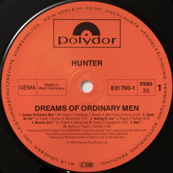 Hunter - Dreams Of Ordinary Man