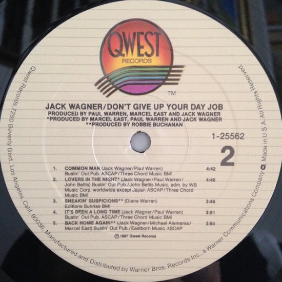 Jack Wagner - Dont Give Up Your Day Job