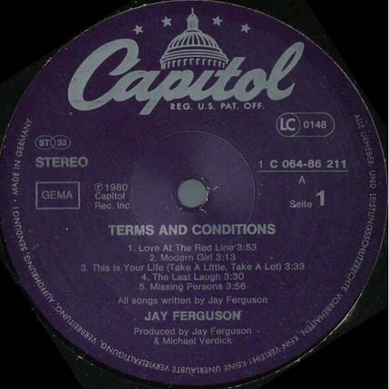 Jay Ferguson - Terms And Conditions