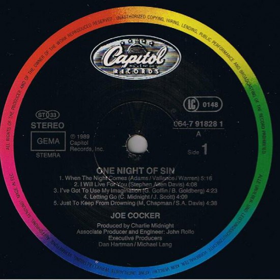 Joe Cocker - One Night Of Sin