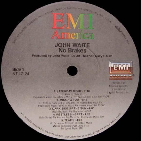 John Waite - No Brakes