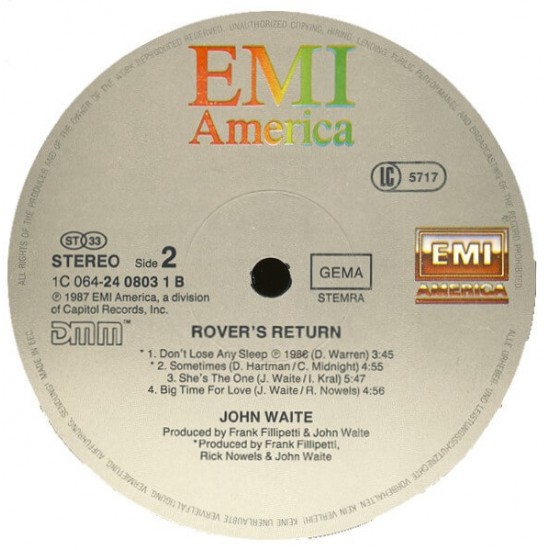John Waite - Rovers Return
