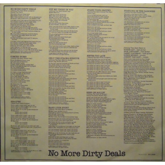 Johnny Van Zant Band - No More Dirty Deals