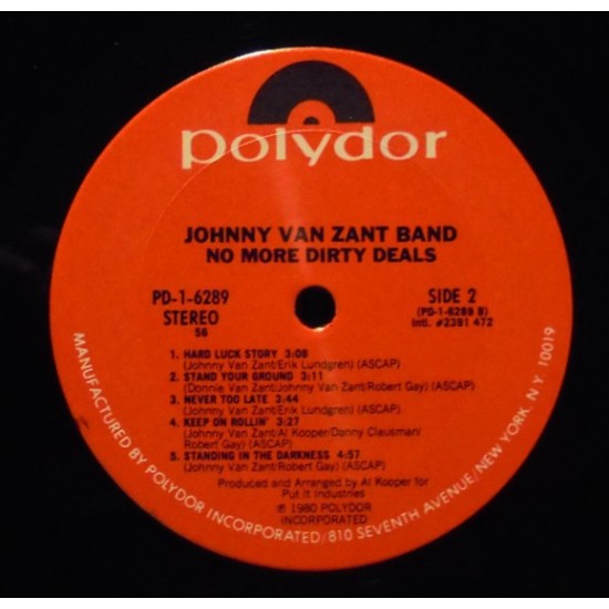 Johnny Van Zant Band - No More Dirty Deals