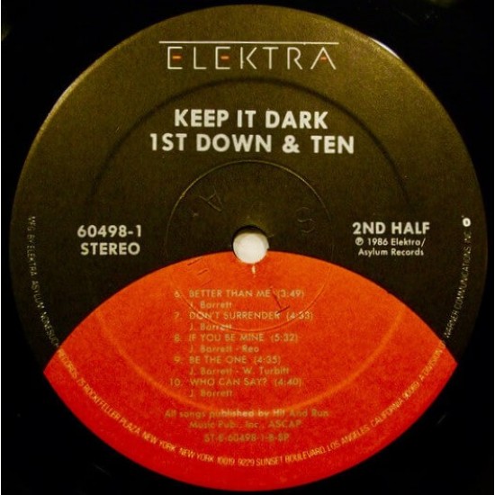 Keep It Dark - 1 St Down & Ten