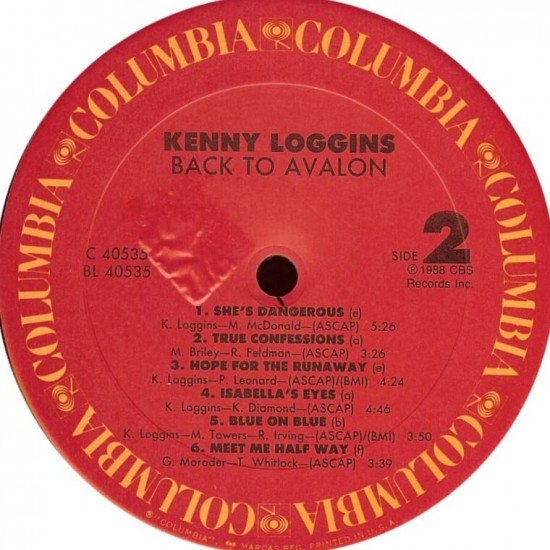 Kenny Loggins - Back To Avalon