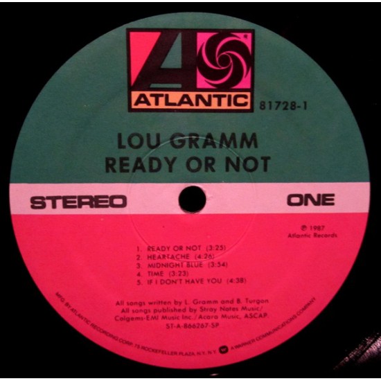 Lou Gramm - Ready Or Not