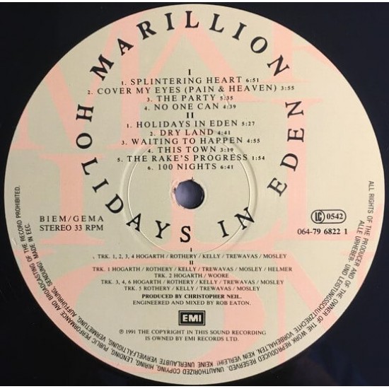 Marillion - Holidays In Eden