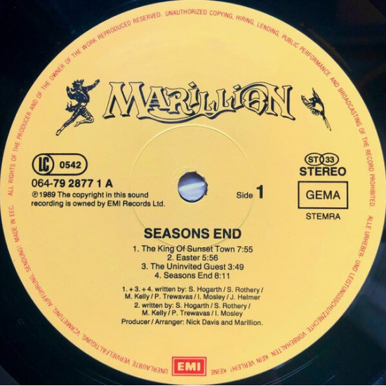 Marillion - Seasons End