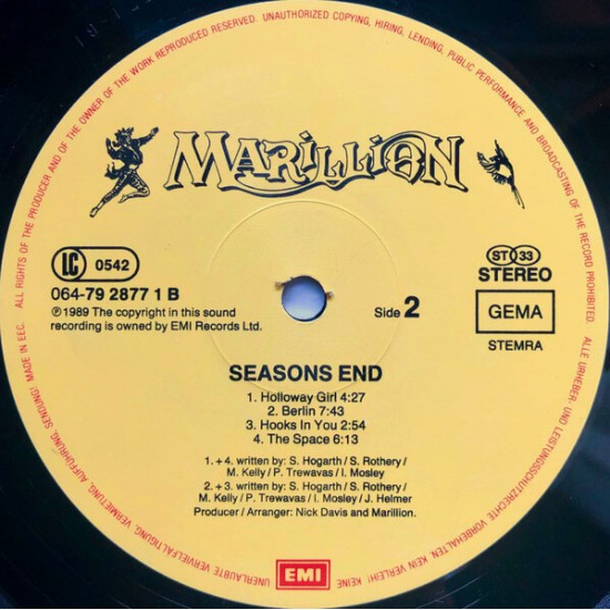 Marillion - Seasons End