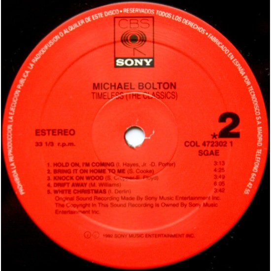 Michael Bolton - Timeless The Classics