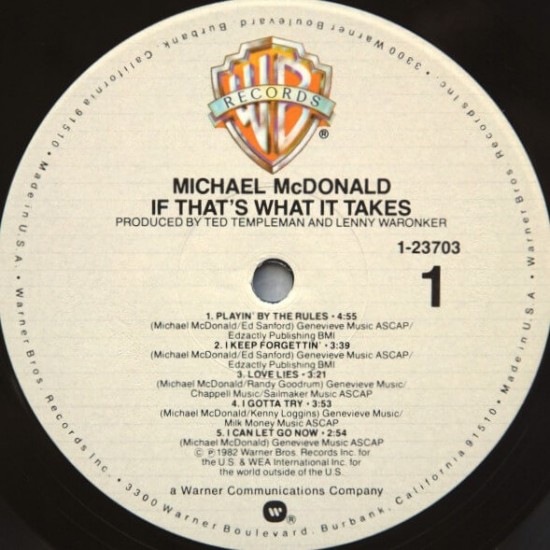 Michael McDonald - If Thats What It Takes