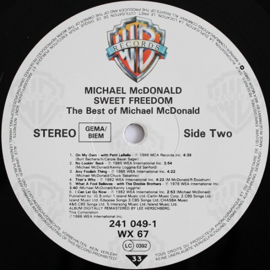 Michael Mcdonald - Sweet Freedom The Best Of