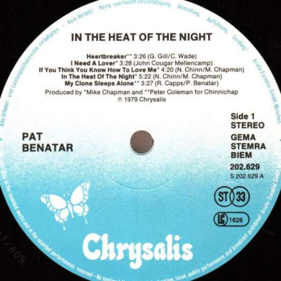 Pat Benatar - In The Heat Of The Night