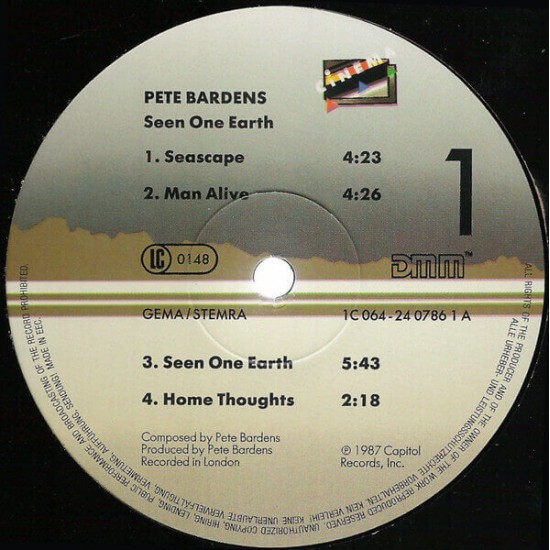 Pete Bardens - Seen One Earth