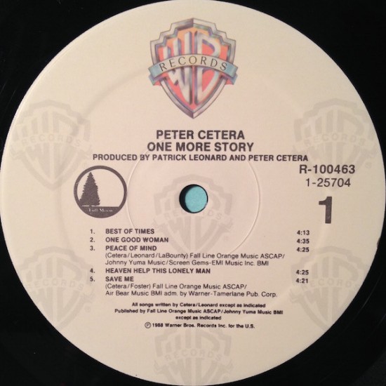 Peter Cetera - One More Story