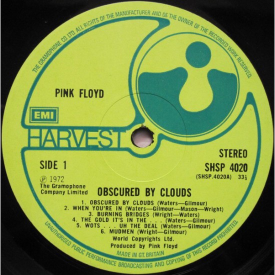 Pink Floyd - Obscured By Clouds