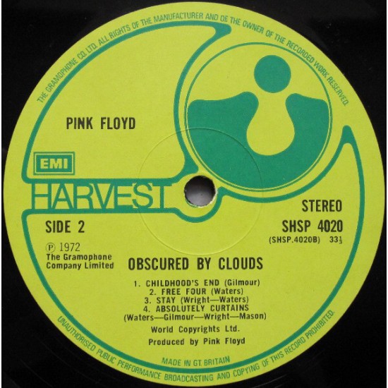 Pink Floyd - Obscured By Clouds