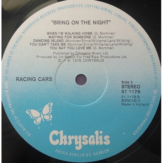 Racing Cars - Bring On The Night