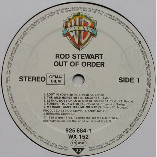 Rod Stewart - Out Of Order
