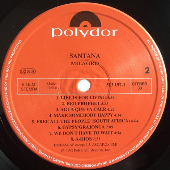 Santana - Milagro