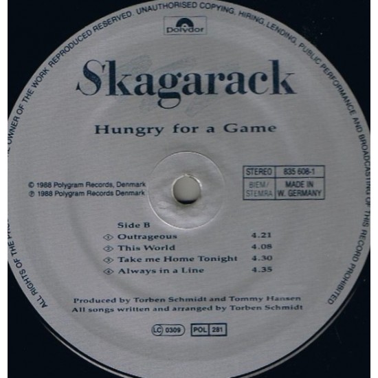 Skagarack - Hungry For A Game