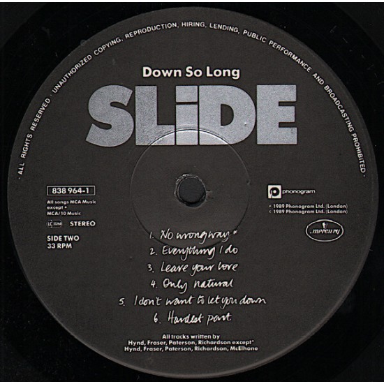 Slide - Down To Long