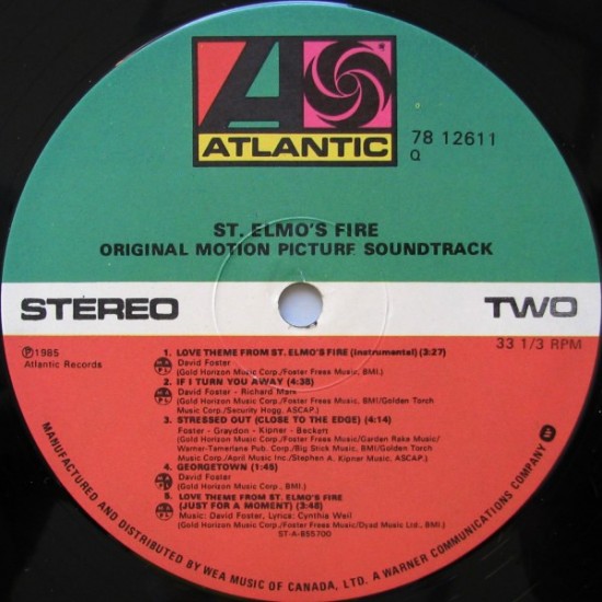 St. Elmos Fire - Soundtrack