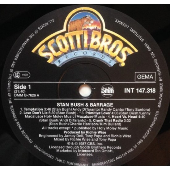 Stan Bush & Barrage - Stan Bush & Barrage