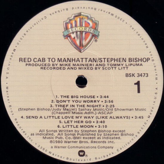 Stephen Bishop - Red Cab To Manhattan