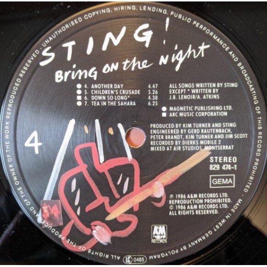 Sting - Bring On The Night