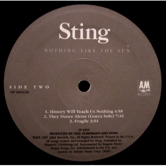 Sting - Nothing Like The Sun