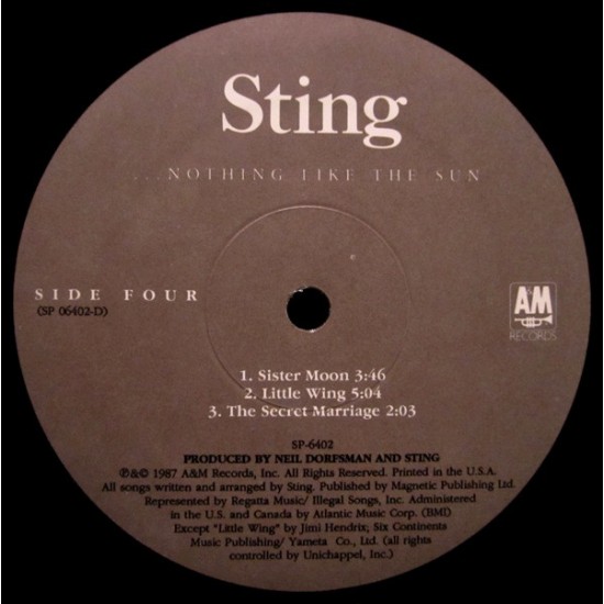 Sting - Nothing Like The Sun