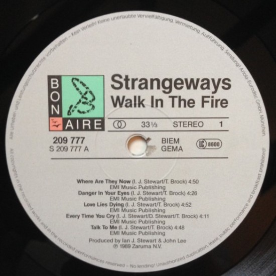 Strangeways - Walk In The Fire