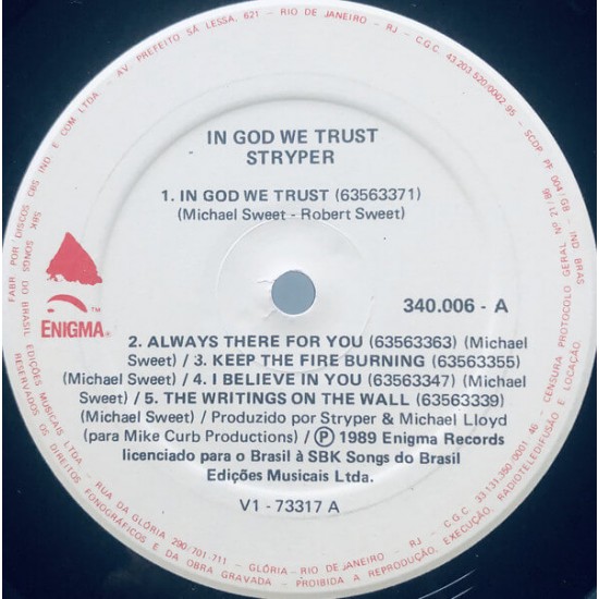 Stryper - In God We Trust