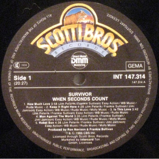 Survivor - When The Second Count