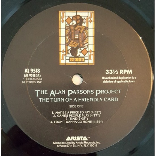 The Alan Parsons Project - The Turn A Friendly Card