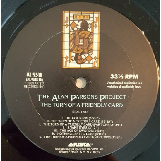 The Alan Parsons Project - The Turn A Friendly Card